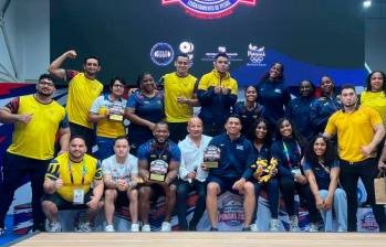 La Selección Colombia de levantamiento de pesas celebra su título en el Campeonato Panamericano de Panamá 2026, donde ratificó el trabajo que se realiza en el país y el talento de sus deportistas. FOTO INSTAGRAM FEDEPESAS