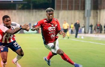 El DIM ocupa la quinta posición de la Liga BetPlay 2-2026 con 19 puntos después de 12 jornadas. Se viene el duelo contra Millonarios. FOTO: X-DIM