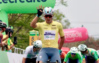 Wilmar Paredes fue el corredor más ganador de la Vuelta a Colombia 2026, con cuatro victorias de etapa en las cinco jornadas disputadas. Suma siete en su historial en la carrera. FOTO Cortesía Diego Giraldo-Team Medellín-Epm