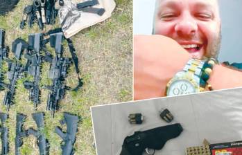 Miguel Quintero, para quien pedirán medida de aseguramiento intramural, ha aparecido en chats exhibiendo sus lujos, pero también armas hasta de largo alcance. Fotos: expediente y cortesía