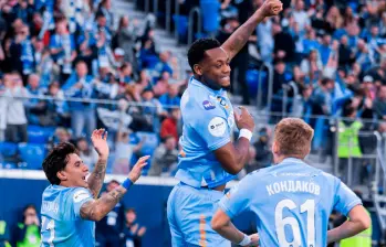 Durán vuelve a sonreír en el fútbol, esta vez en Rusia, donde volvió a marcar. FOTO X-ZENIT