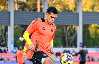 Emilio Aristizábal, titular con Colombia en el debut ante Arabia Saudita. FOTO CORTESÍA FCF 