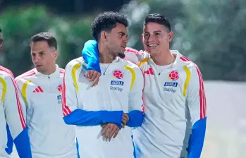 Santiago Arias, Luis Díaz y James Rodríguez serían inicialistas con Colombia ante Australia en el duelo de este martes en Nueva York. FOTO CORTESÍA FCF