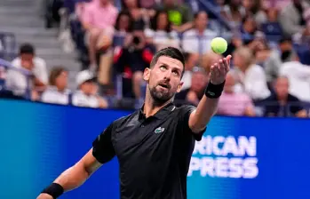 Novak Djokovic logró su victoria 75, de manera consecutiva, en torneos de Grand Slam. FOTO: Tomada de X @usopen