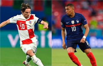 Luka Modric (izquierda) y Kylian Mbappé, son los capitanes y referentes de las selecciones de Croacia y Francia. FOTOS: Getty