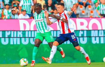 Imágenes de duelo con el que Nacional cerró la fase de todos contra todos frente al Junior de Barranquilla. CAMILO SUÁREZ