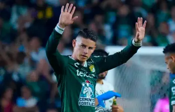 James Rodríguez salió ovacionado por los aficionados del Club León, equipo con el que dicen disputó el último compromiso. FOTO GETTY 
