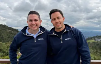 Esteban Velasco, CEO y cofundador de Sempli; y Felipe Llano, COO y cofundador de Sempli. FOTO: Sempli
