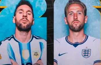 Lionel Messi y Harry Kane los goleadores de Argentina e Inglaterra se citan en Atlanta para disputar la semifinal del Mundial de Norteamérica. FOTO PANTALLAZO 