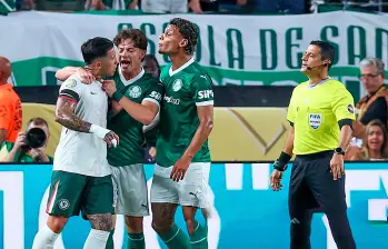 A pesar de la tensión en la cancha, Ríos confirmó que su relación con Enzo, fuera de la cancha, es de una buena amistad. FOTO GETTY