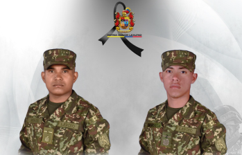 Dos soldados murieron, dos resultaron heridos y dos civiles también resultaron heridos en fuego cruzado. El Ejército logró abatir a cuatro integrantes del Clan del Golfo. FOTO: Cortesía. 