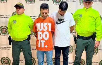 Los dos hombres ahora condenados habían sido capturados en noviembre del año pasado. FOTO: POLICÍA