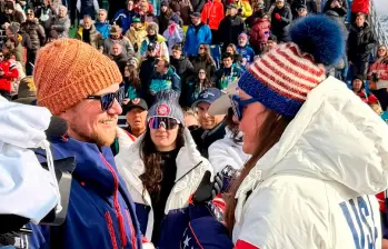 Breezy Johnson, quien ganó oro en los Olímpicos en la prueba de descenso, también recibió anillo de compromiso. Foto: Instagram Breezy Johnson 