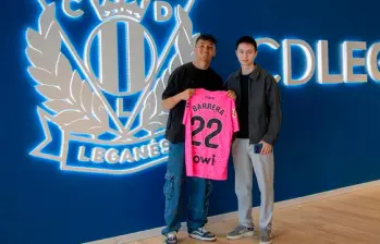 Matías, el día de su presentación con el Leganés, equipo al que llegó a comienzos de marzo. FOTO INSTAGRAM MATÍAS