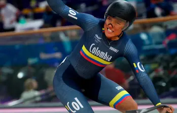 Stefany Cuadrado, de 19 años de edad, sorprende con sus resultados en el ciclismo de pista mundial. Ya está entre las mejores de su especialidad. FOTO GETTY
