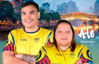 Alejandra Usquiano y Juan Fernando Ocampo esperan imponer talento en sus diferentes disciplinas en los Juegos Mundiales. FOTO CORTESÍA COC