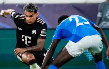 Luis Díaz jugó 45 minutos en el triunfo 5-1 del Bayern este miércoles en Champions. FOTO: Tomada de X @FCBayern