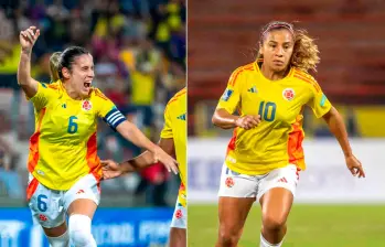 Daniela Montoya y Leicy Santos se convirtieron en bajas de última hora de Colombia para el duelo ante Bolivia en La Paz. FOTO JUAN ANTONIO SÁNCHEZ 