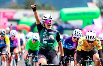 Luciana Osorio, de 19 años, es la nueva campeona nacional de ruta sub-23. FOTO CORTESÍA ÁNDERSON BONILLA