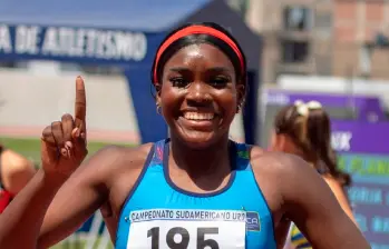 Con un registro de 11,17 segundos, la antioqueña Camila Maturana destronó el legendario récord de Felipa Palacios vigente desde 2005. FOTO: Cortesía.