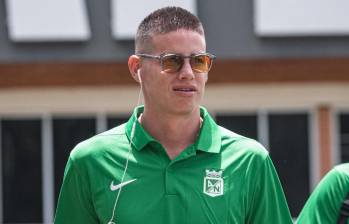 James Rodríguez podría disputar este miércoles sus primeros minutos oficiales con Atlético Nacional. FOTO: X-ATLÉTICO NACIONAL