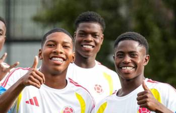 Los jugadores de la Selección Colombia sub 17, dirigidos por Fredy Hurtado están listos para el arranque de la Copa Imposible desde este domingo en Medellín. FOTO CORTESÍA FCF