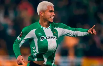 El tanto de Juan Camilo Hernández sirvió para acortar el marcador pese a la derrota de su equipo. FOTO LALIGA