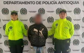 La Policía de Antioquia adelantó un operativo en el que capturaron a 14 acusados de delitos sexuales. Este es uno de ellos. FOTO CORTESÍA. 