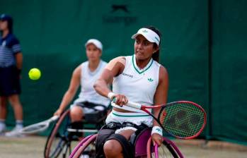 La colombiana Angélica Bernal disputará la final de Wimbledon en silla de ruedas, algo histórico para el país. FOTO CORTESÍA