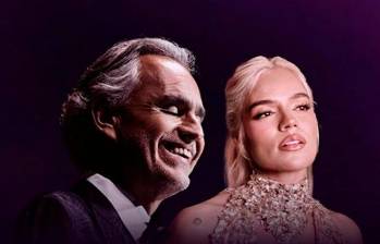 Imagen promocional del tema Vivo por ella, que hará parte del álbum Bocelli Duets. FOTO Cortesía Universal Music