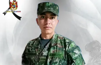 El soldado Jhoan Camilo Sanabria Mendoza falleció por la activación de un campo minado que habría sido instalado por el Clan del Golfo. Foto: cortesía Ejército nacional.