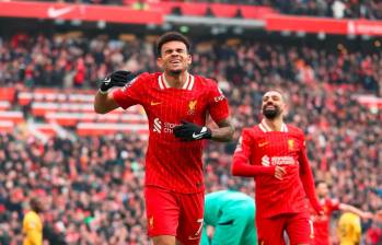 Por ahora Luis Díaz se concentra en los retos con el Liverpool. FOTO @LFC