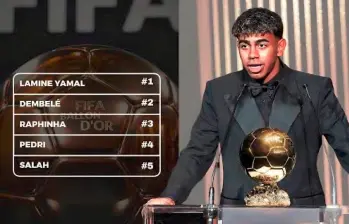 Lamine Yamal sería el ganador del Balón de Oro 2025. FOTO X @madrid_total2