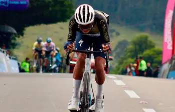 Diego Camargo logró su segunda etapa en la presente edición de la Vuelta a Colombia. Foto: Cortesía Diego Giraldo-Team Medellín