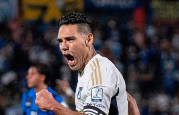 Radamel Falcao anotó cinco goles con Millonarios. FOTO: Tomada de X @MillosFCoficial 