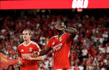 Jhon Durán busca mayor continuidad con el Benfica. FOTO @SLBenfica