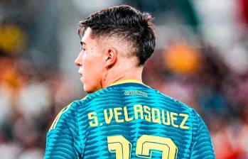 Samuel Velásquez anotó gol de Colombia ante Perú. FOTO CORTESÍA