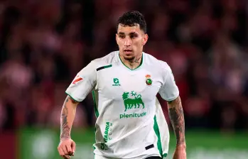 Gustavo Puerta jugó 32 partidos en la campaña de ascenso del Racing de Santander. FOTO: GETTY