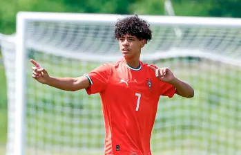 Cristiano Ronaldo Jr se ha formado en las academias del Manchester United, Juventus y Al Nassr de Arabia. FOTO: X CRISTIANO