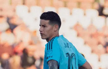 James Rodríguez durante su partido con Sacramento. FOTO @MNUFC