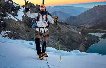 Martín se atrevió a lo que otros nunca habían intentado en esa majestuosa montaña de Perú. Sus desafíos continúan. FOTO CORTESÍA