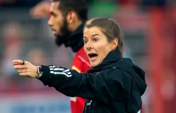 El Union Berlín no descarta que Marie-Louise Eta se quede como la entrenadora del primer equipo a largo plazo. FOTO GETTY 