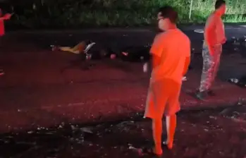 El accidente ocurrió en la madrugada del sábado en el sector Los Aragones, en San Luis. FOTO: Cortesía