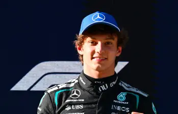 Si gana en China, Andrea Kimi Antonelli sería el segundo piloto más joven en coronarse en un Gran Premio de F1. Foto: GETTY