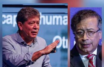 El presidente Gustavo Petro (der.) y el presidente de la Andi, Bruce Mac Master (izq.), protagonizaron un nuevo cruce de declaraciones por el cierre de Propal, a pocos días del fin del actual Gobierno. FOTO archivo