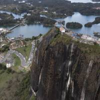 La Piedra del Peñol en Guatapé, una de las atracciones más buscadas en Google Maps en Antioquia. FOTO: Manuel Saldarriaga Quintero