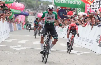 Este fue el cuarto triunfo de Alejandro Osorio en la temporada. Los anteriores fueron en Vuelta a Goiás, en Brasil. En la Vuelta a Colombia sigue siendo protagonista. FOTO CORTESÍA FEDECICLISMO