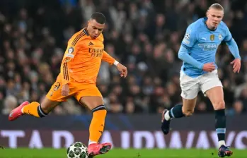 Kilyan Mbappé y Erling Haaland, dos de las figuras de los octavos de final de la Champions. FOTO GETTY