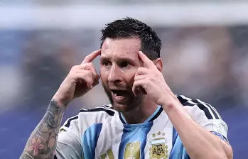Lionel Messi lanzó una arenga llamativa a sus compañeros previo a la final ante España. Foto: Getty Images