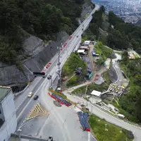 Panorámica de un tramo del Túnel de Oriente. Foto: Manuel Saldarriaga Quintero.